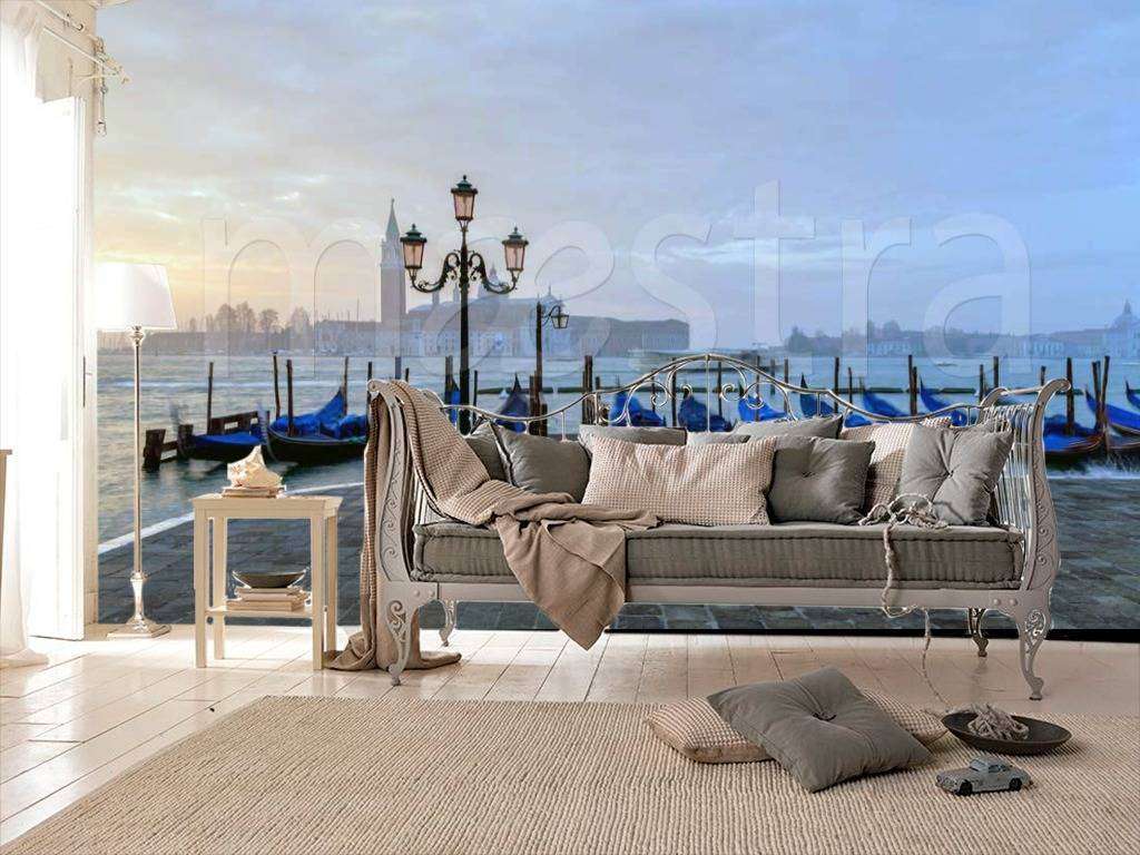 Фотообои Гондолы в вечерней Венеции  4-273