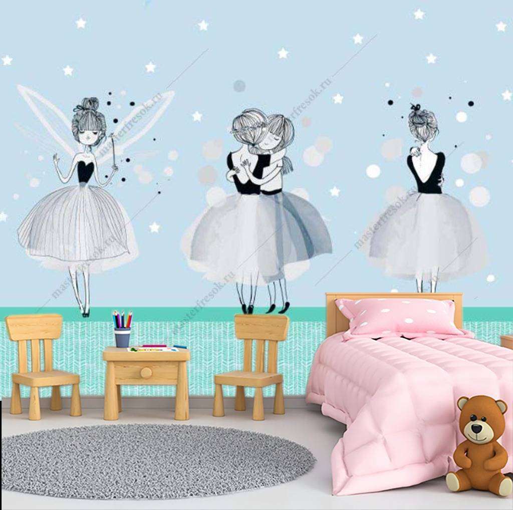 Фотообои в интерьере балет фей  14-028 фото