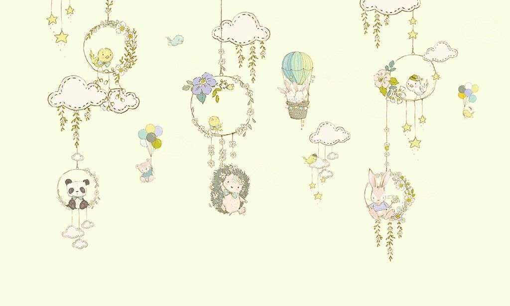 Фотообои в интерьере детские. ловцы снов  12-1622 фото