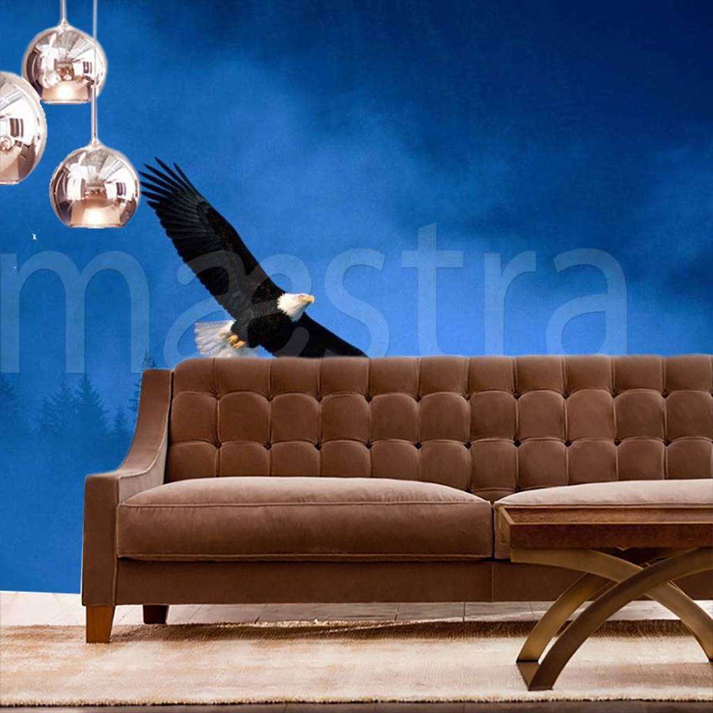 Фотообои Орел на темном небе  9-311