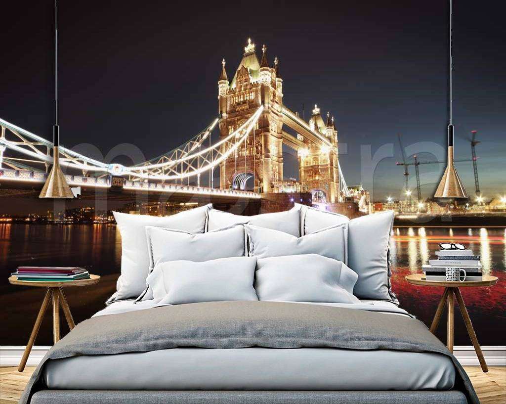 Фотообои в интерьере вечерний тауэрский мост  9-476 фото