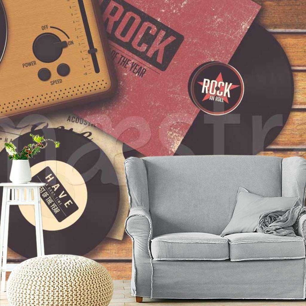 Фотообои Виниловые пластинки  9-281