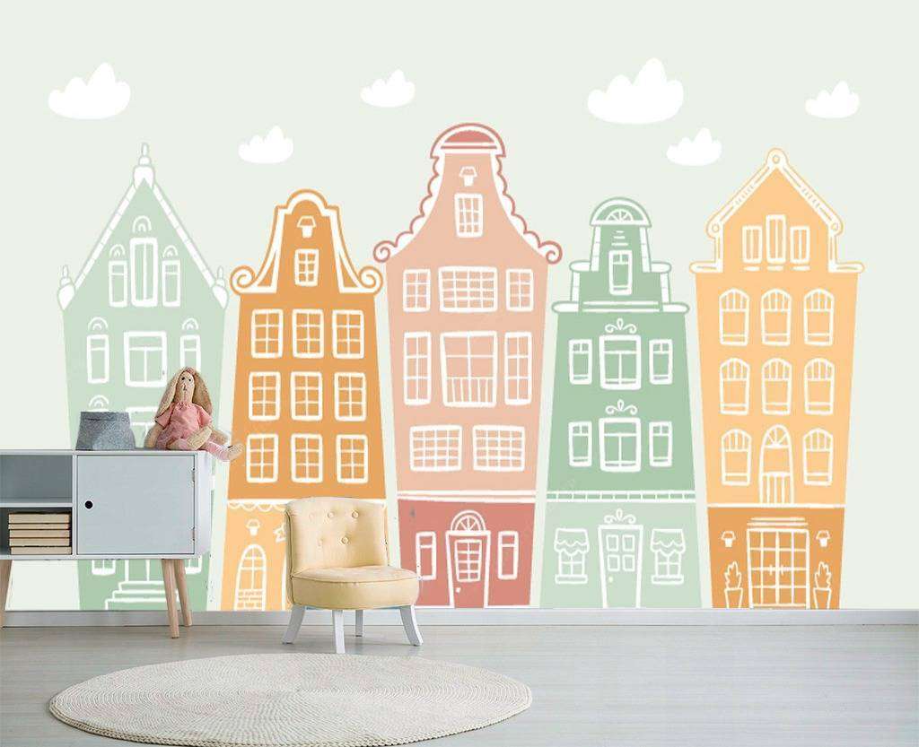 Фотообои в интерьере детский городок  12-615 фото