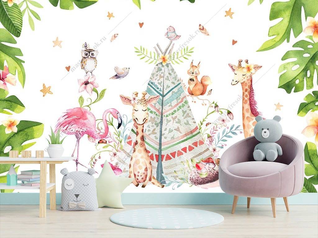 Фотообои Милые зверята  14-064