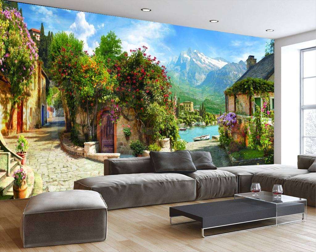 Фотообои Старинный улочки ведущие к морю  11-014