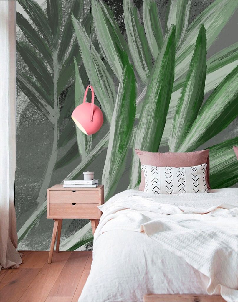 Фотообои Листья темные    9-1882