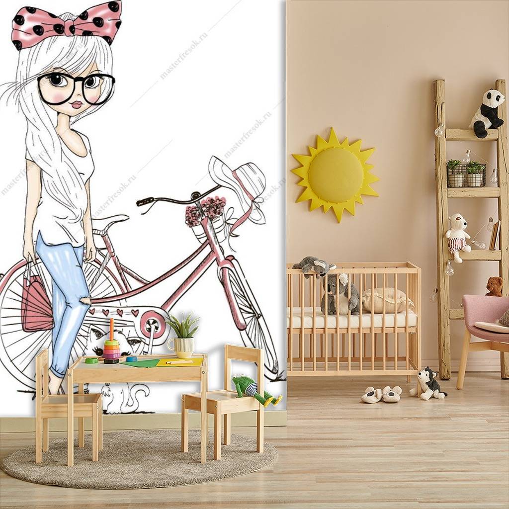 Фотообои Девочка на прогулке  12-1251