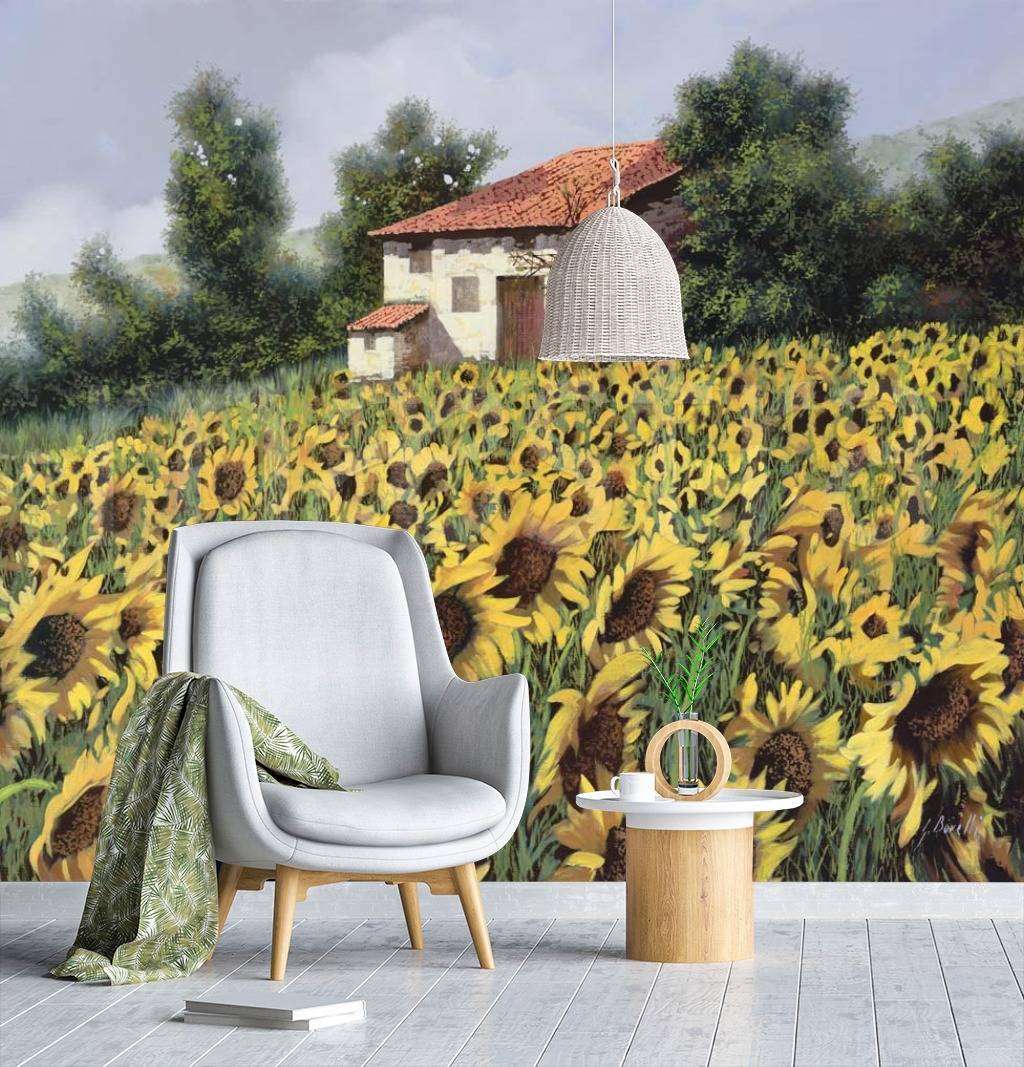 Фотообои Поле подсолнухов  8-120