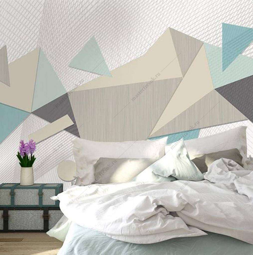 Фотообои Бесшовные обои на стену:  Геометрические треугольники. Артикул: 16-137  