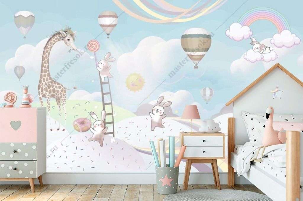 Фотообои в интерьере долина сладостей  13-553 фото