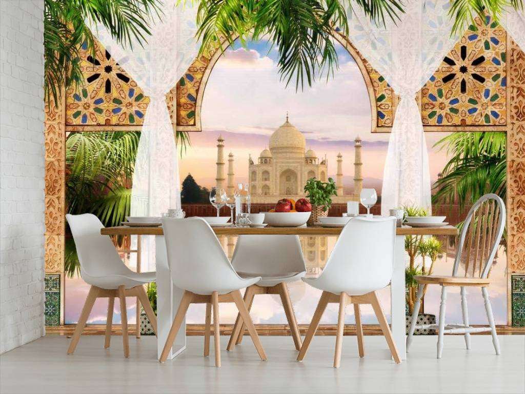 Фотообои в интерьере мечеть тадж-махал  17-0020 фото