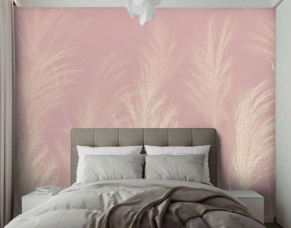 Фотообои в интерьере пушистые веточки  9-2002 фото