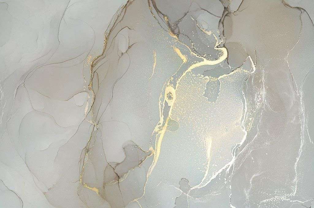 Фотообои в интерьере серый флюид с золотом  9-1439 фото