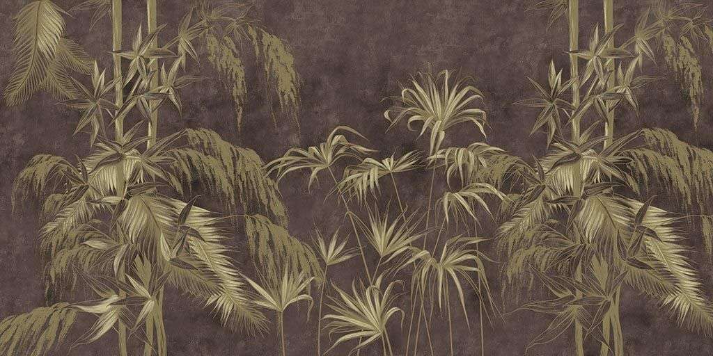 Фотообои в интерьере листья пальмы фоновые  9-1639 фото