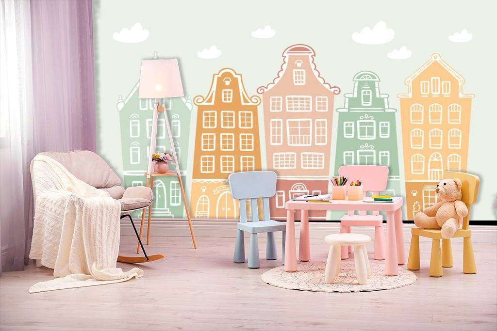 Фотообои в интерьере детский городок  12-615 фото