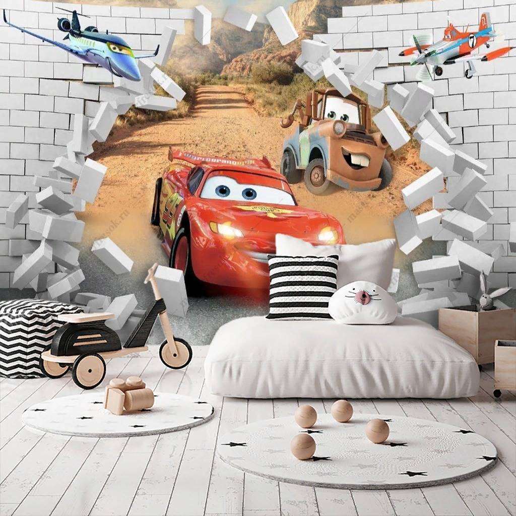 Фотообои в интерьере молния маккуин  12-1158 фото