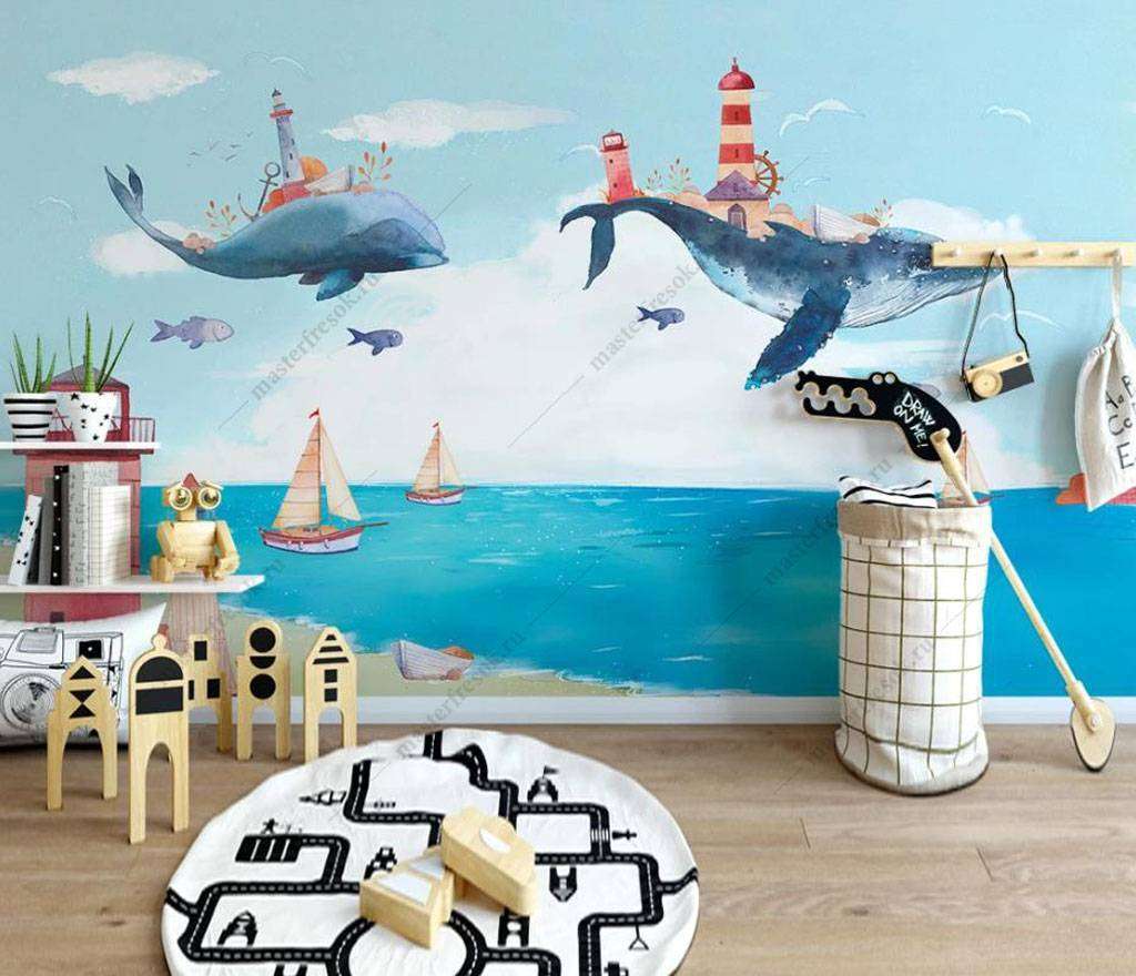 Фотообои в интерьере маяк на ките  16-019 фото