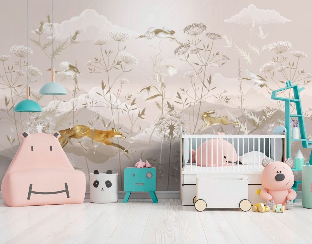 Фотообои Лисичка на поляне  13-694