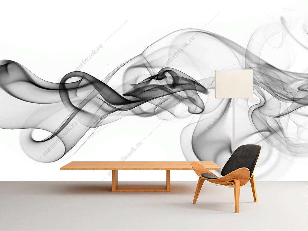 Фотообои в интерьере дым  9-1217 фото