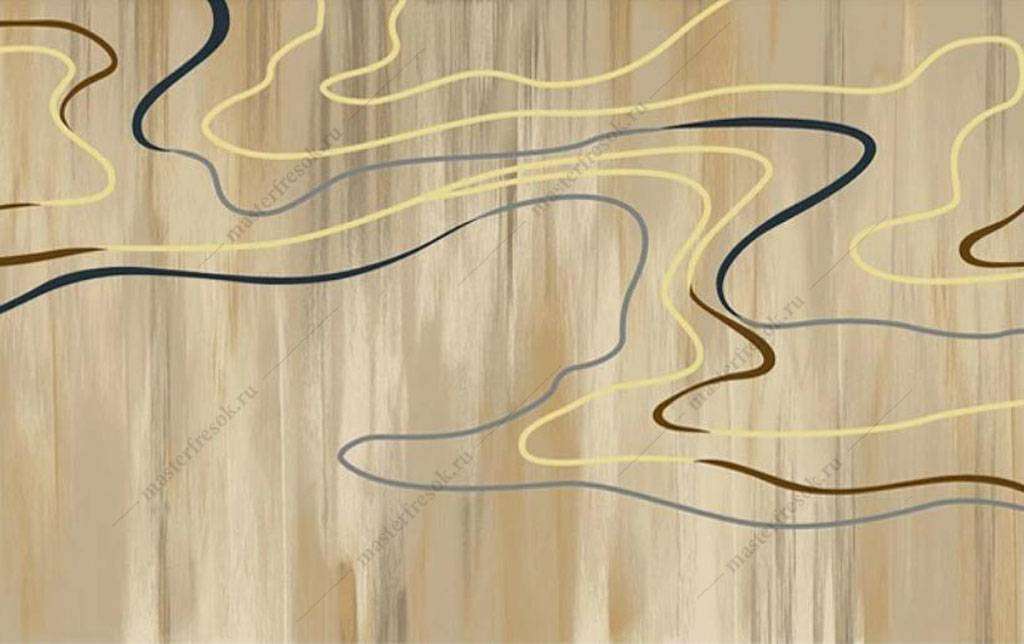 Фотообои в интерьере кривые линии  16-147 фото