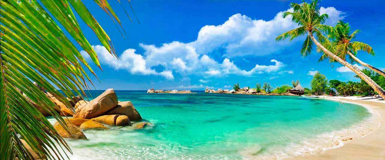 Фотообои в интерьере южный берег  4-356 фото