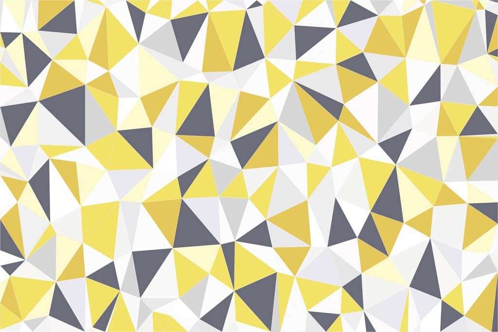 Фотообои в интерьере желто-серые ромбы  9-1193 фото