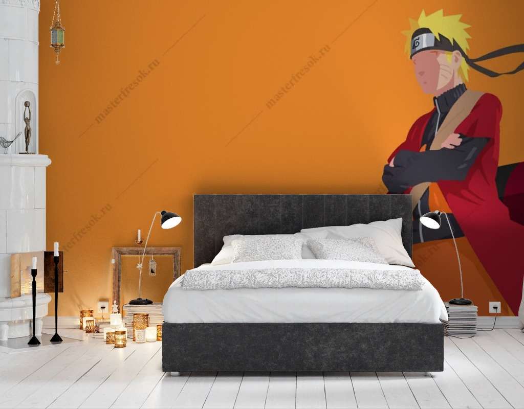 Фотообои Бесшовные обои на стену:  Наруто. Артикул: 12-1347  
