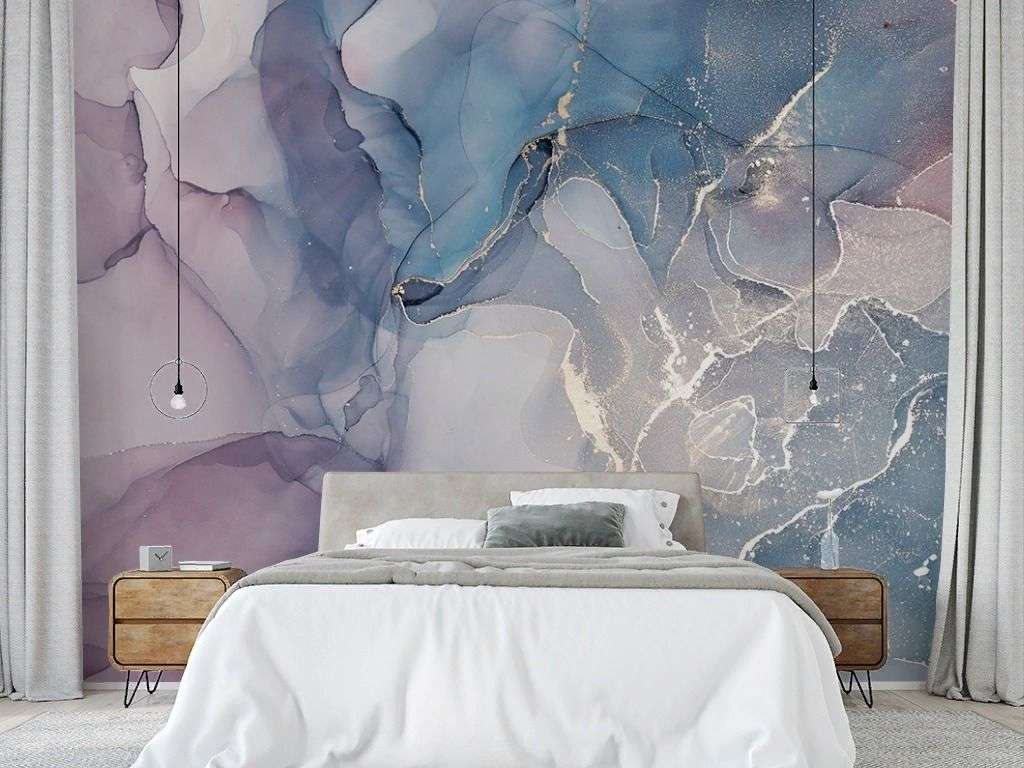 Фотообои в интерьере fluid art 01  9-1929 фото