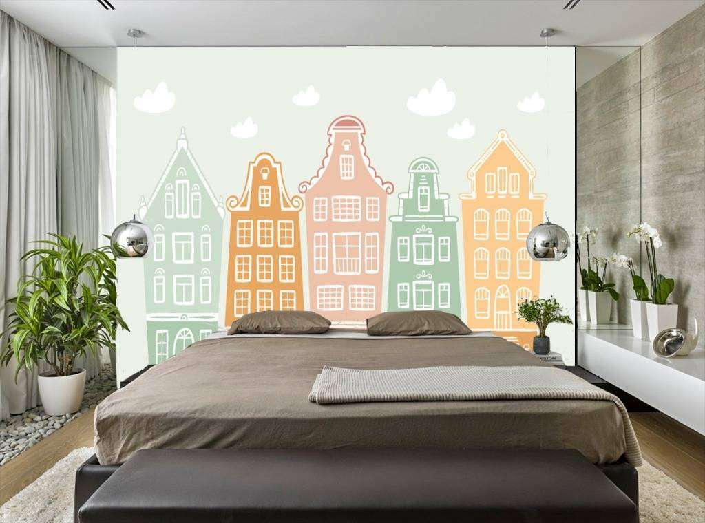 Фотообои в интерьере детский городок  12-615 фото