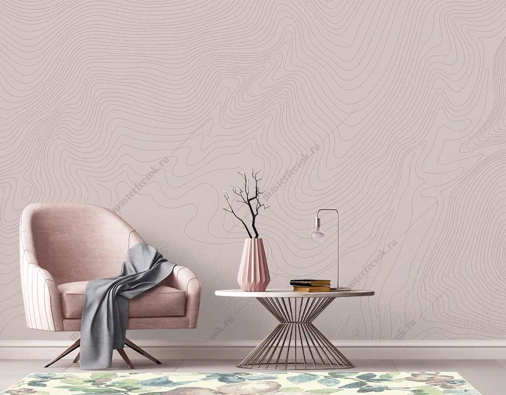 Фотообои Бесшовные обои на стену:  Светлые линии. Артикул: 9-1853  