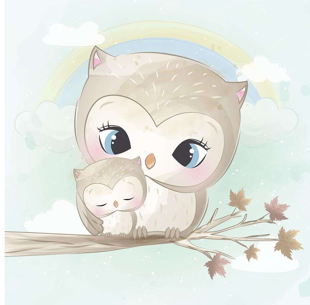 Фотообои в интерьере совята  12-1166 фото