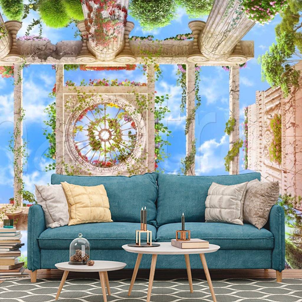 Фотообои Колонны уходящие вверх к небу  11-128