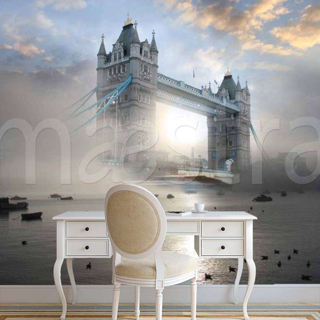 Фотообои Лондон в туманной дымке  9-436