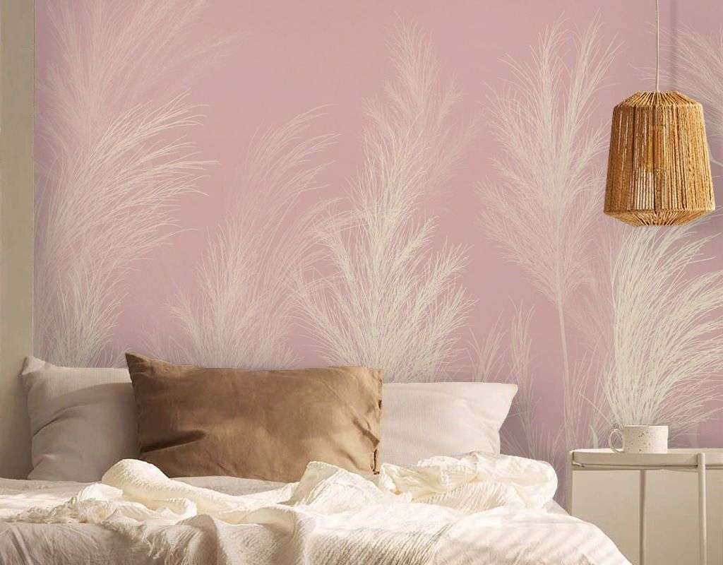 Фотообои в интерьере пушистые веточки  9-2002 фото