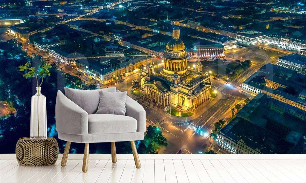 Фотообои Ночной Питер  9-686