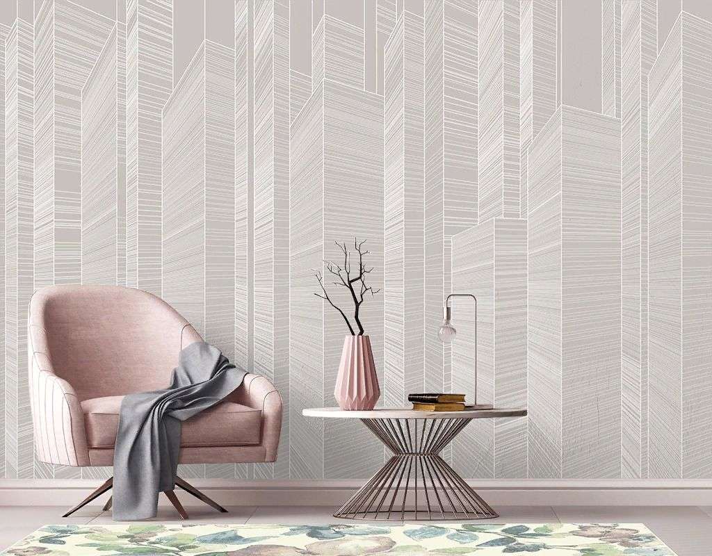 Фотообои в интерьере город линии  14-785 фото