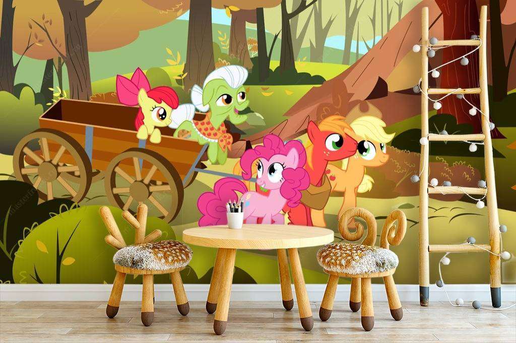 Фотообои Пони на прогулке  12-608