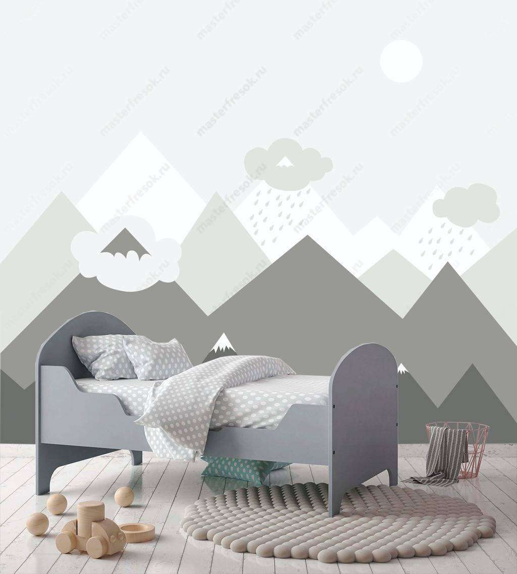 Фотообои Бесшовные обои на стену:  Снежные вершины. Артикул: 12-648  