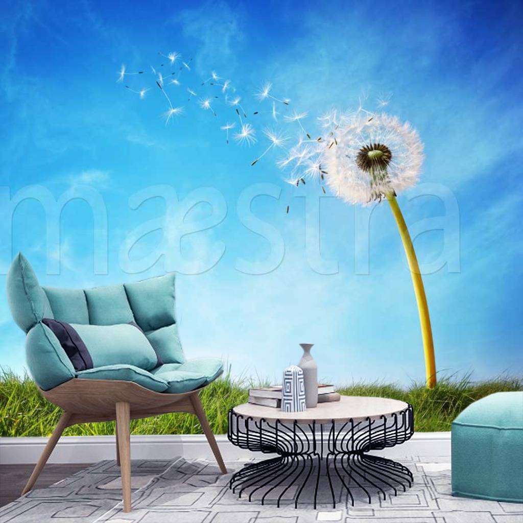 Фотообои Одуванчик на фоне голубого неба  10-070