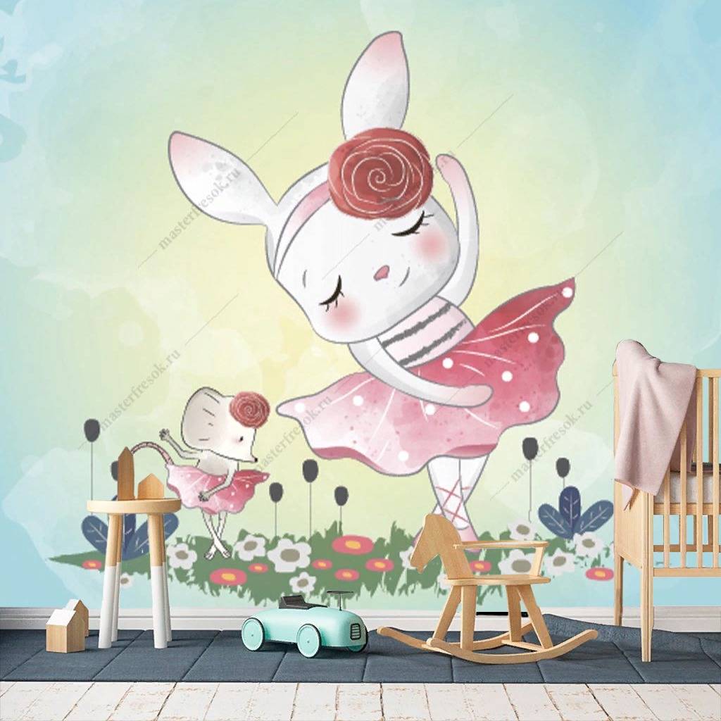 Фотообои Зайка балерина  12-468