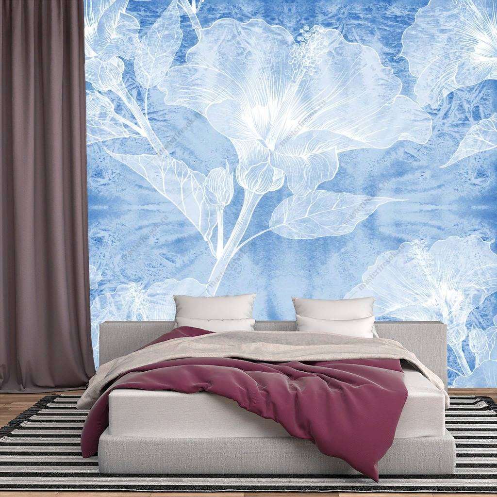 Фотообои в интерьере морозный узор  9-1174 фото