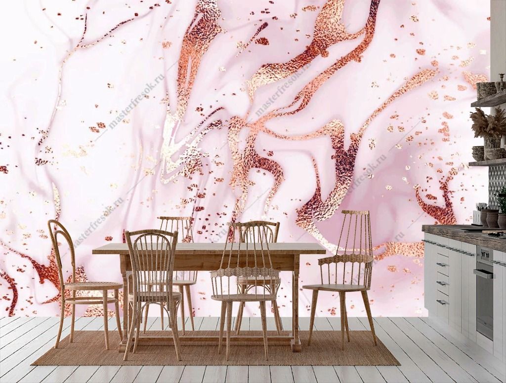 Фотообои Розовое серебро  9-1361