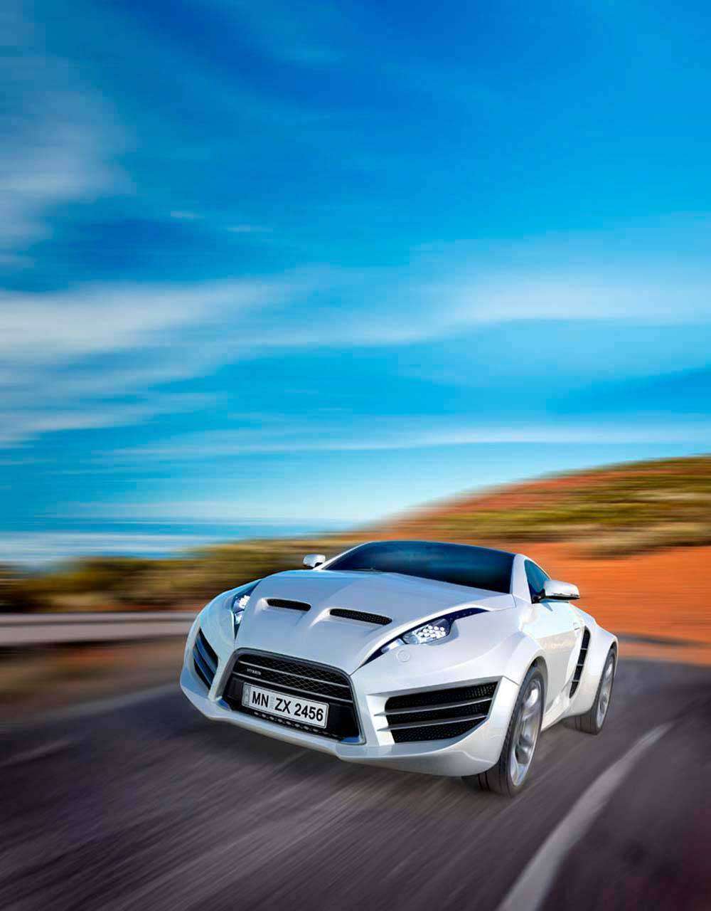 Фотообои в интерьере машина в пути  12-575 фото