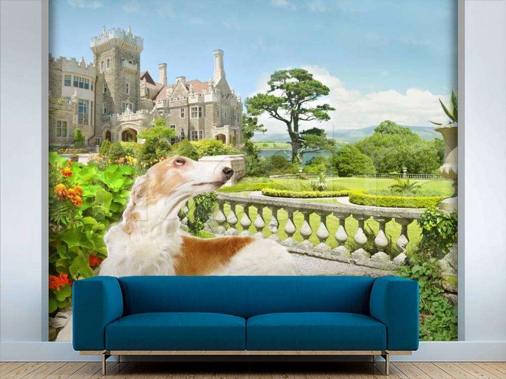 Фотообои Старинный замок у реки  5-048