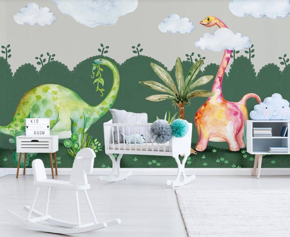 Фотообои Динозавры в облаках  15-635