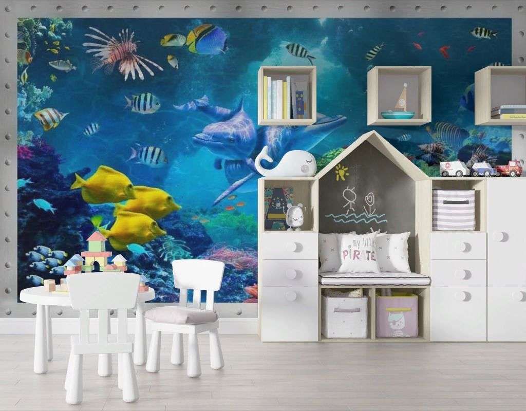 Фотообои в интерьере тайны глубин  17-7209 фото