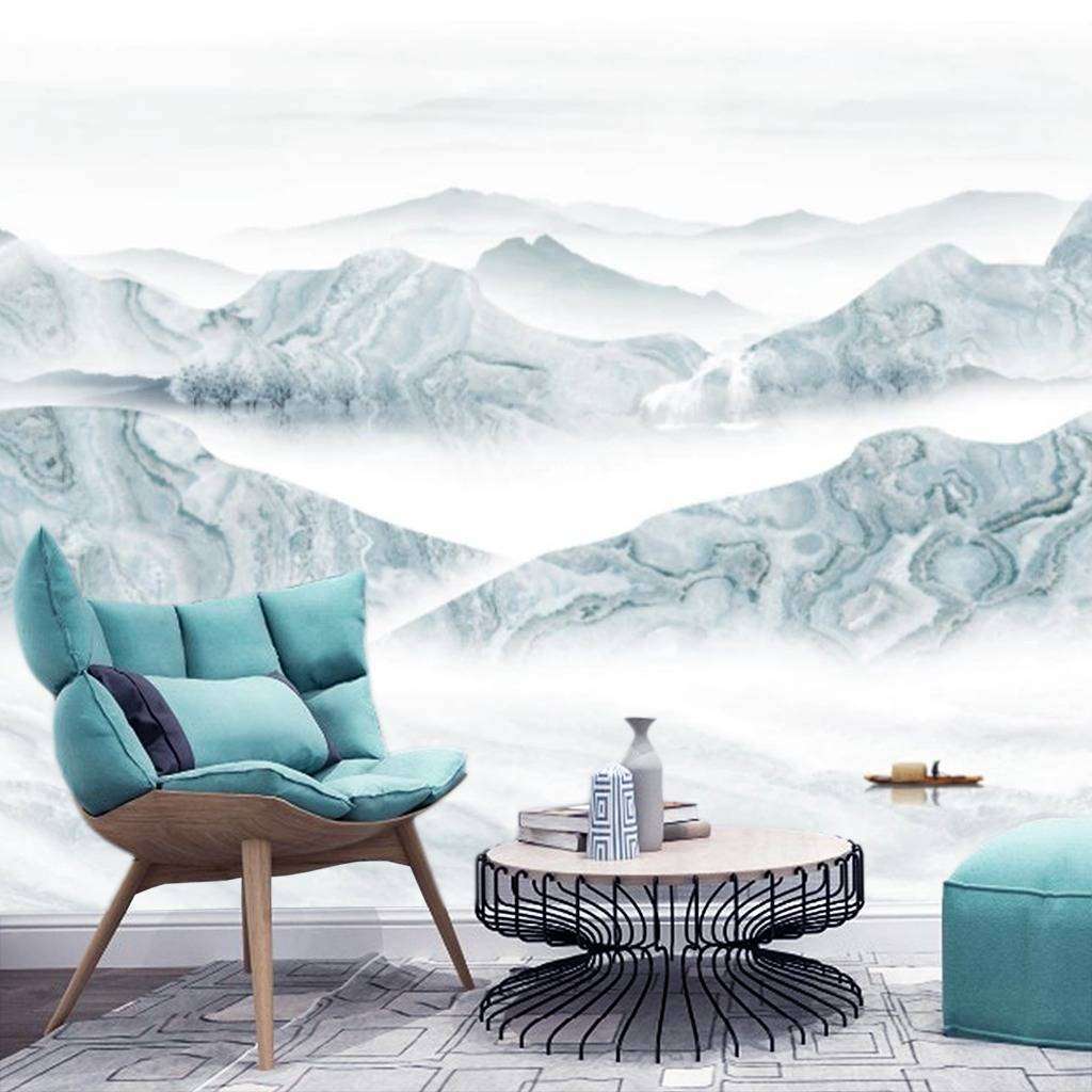 Фотообои Бесшовные обои на стену:  Голубые горы. Артикул: 15-673  