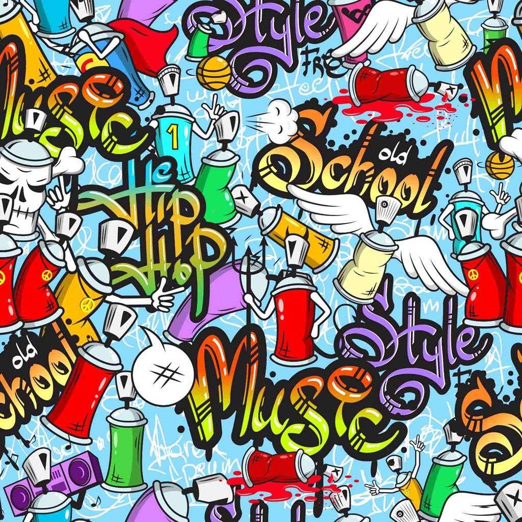 Фотообои в интерьере уличное граффити  12-1286 фото