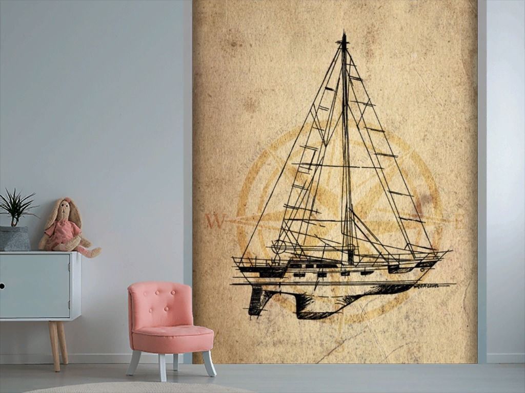 Фотообои Яхта винтаж   14-746