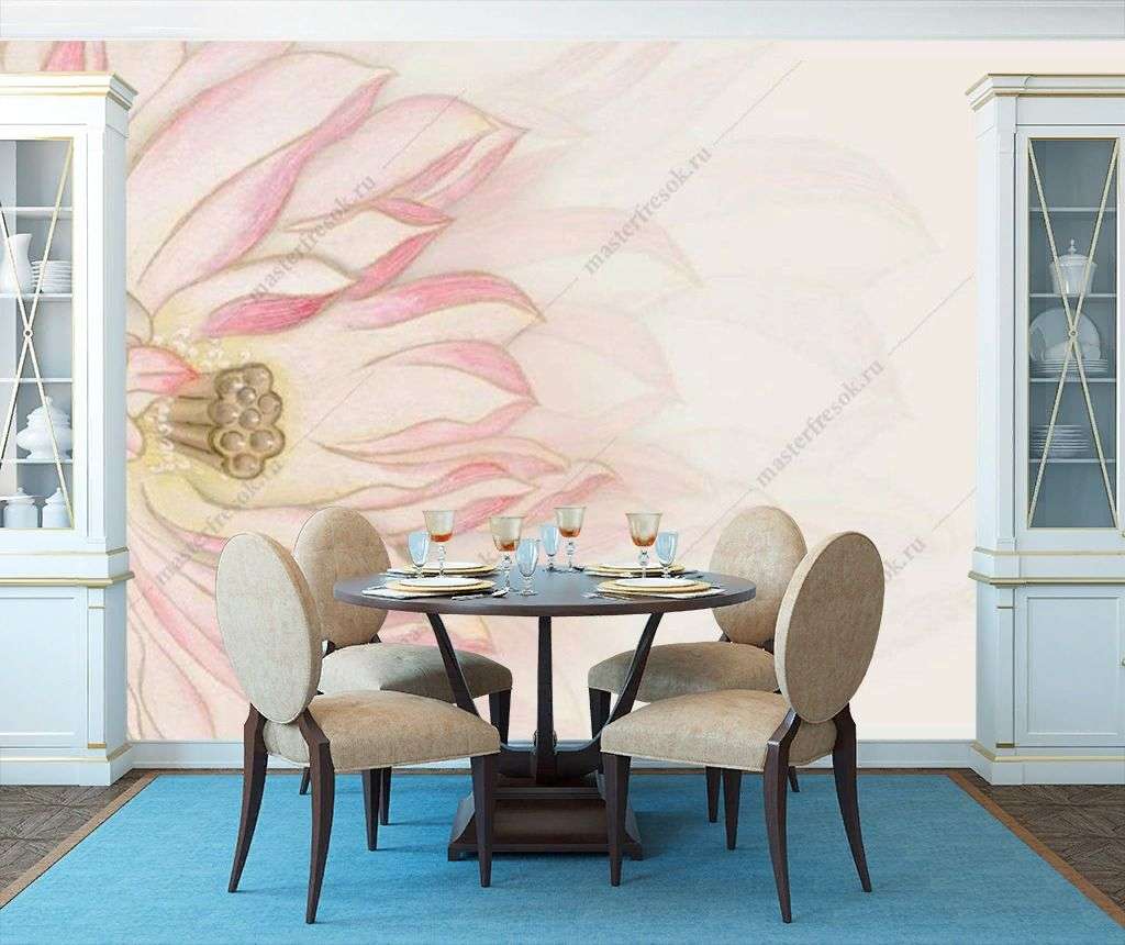 Фотообои в интерьере лотос  15-901 фото